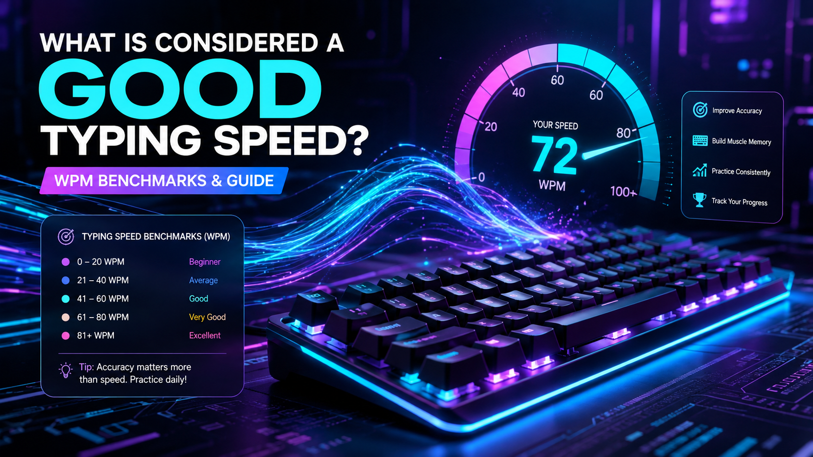What Is Considered a Good Typing Speed? (WPM Tiers & Guide)