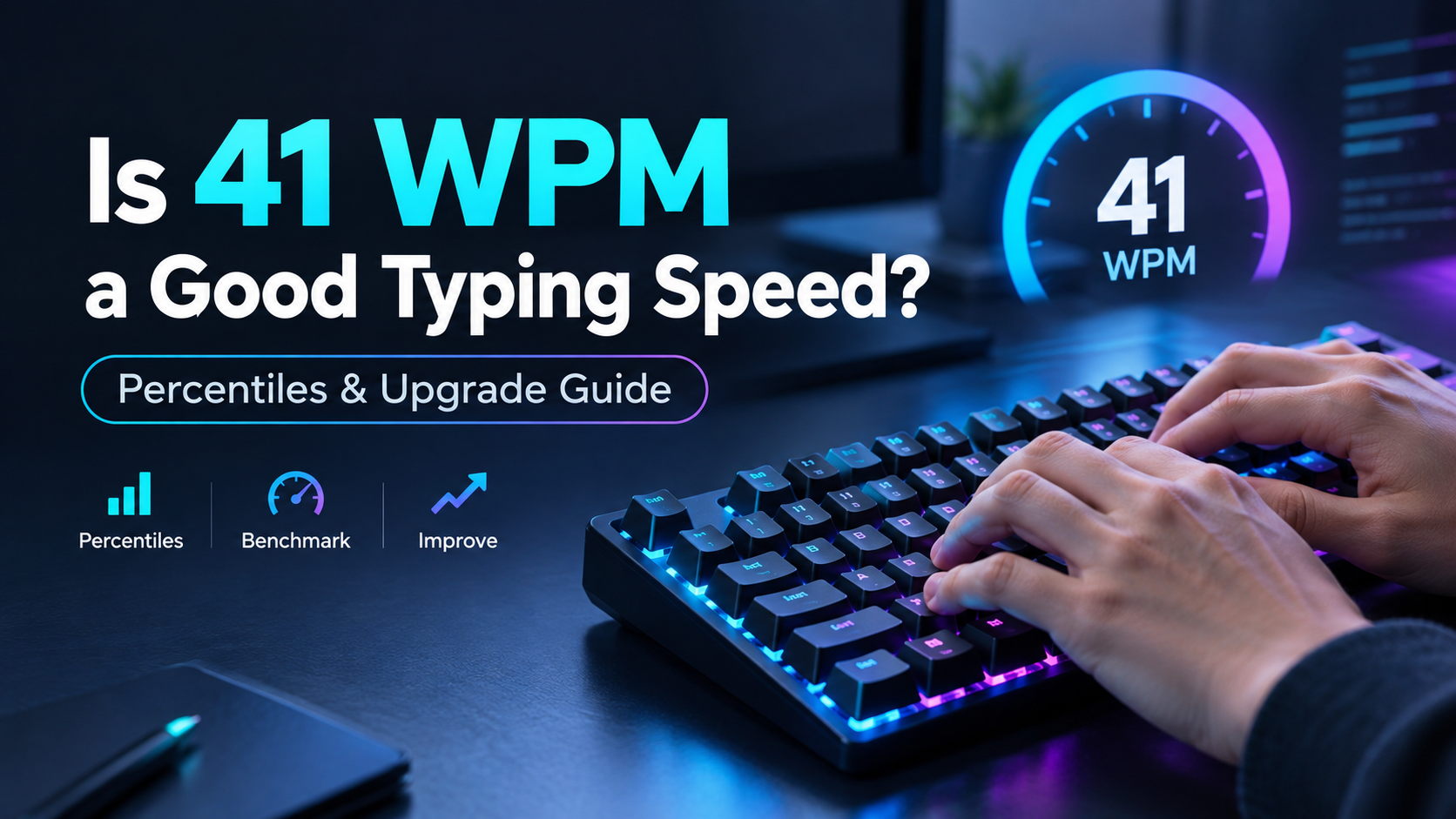 Is 41 WPM a Good Typing Speed? Percentiles & Upgrade Guide